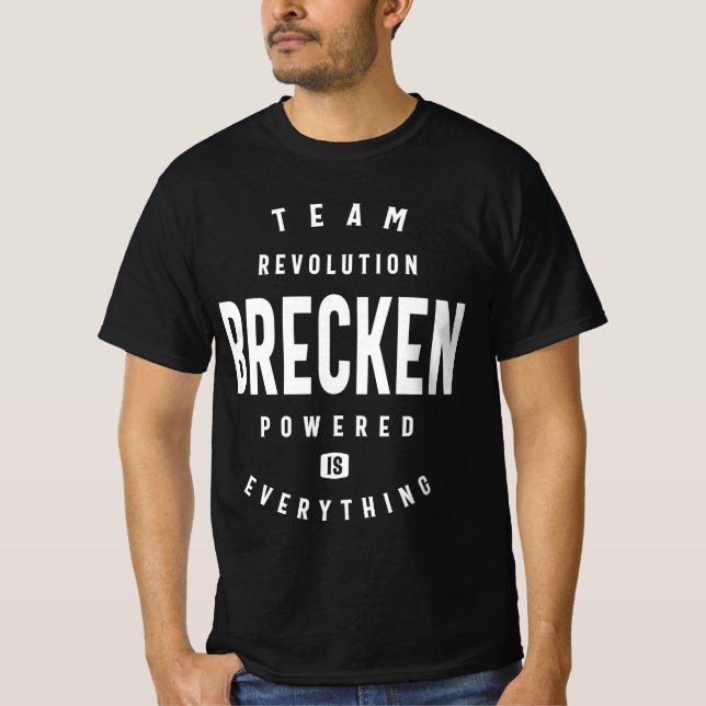 Teamrevolution brach Personalisierten Namen T-Shirt (Vorderseite)