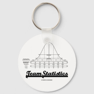 Teamstatistiken (normale Verteilungskurven) Schlüsselanhänger