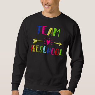 Teamvorschullehrer zurück zur Schule Sweatshirt