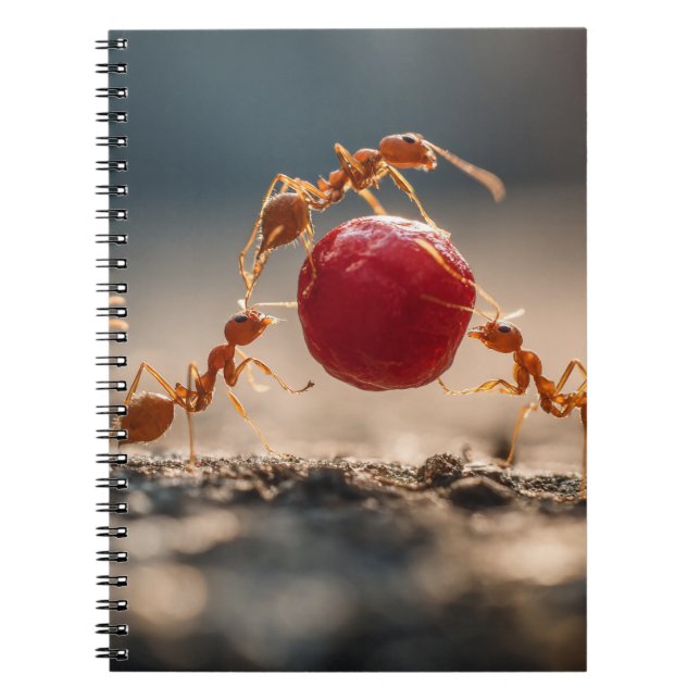 Teamwork Ants Notebook Notizblock (Vorderseite)