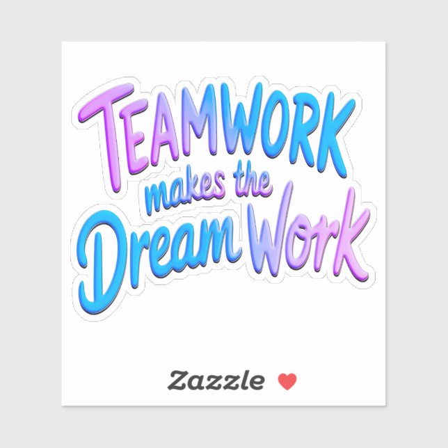 Teamwork Aufkleber (Blatt)