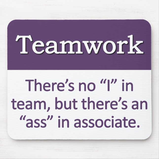Teamwork-Definition Mousepad (Vorne)