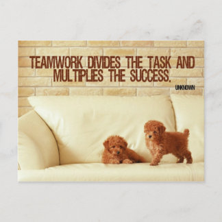 Teamwork Inspiration Postcard Postkarte