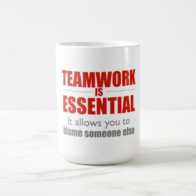 Teamwork ist wesentlich kaffeetasse (Mittel)