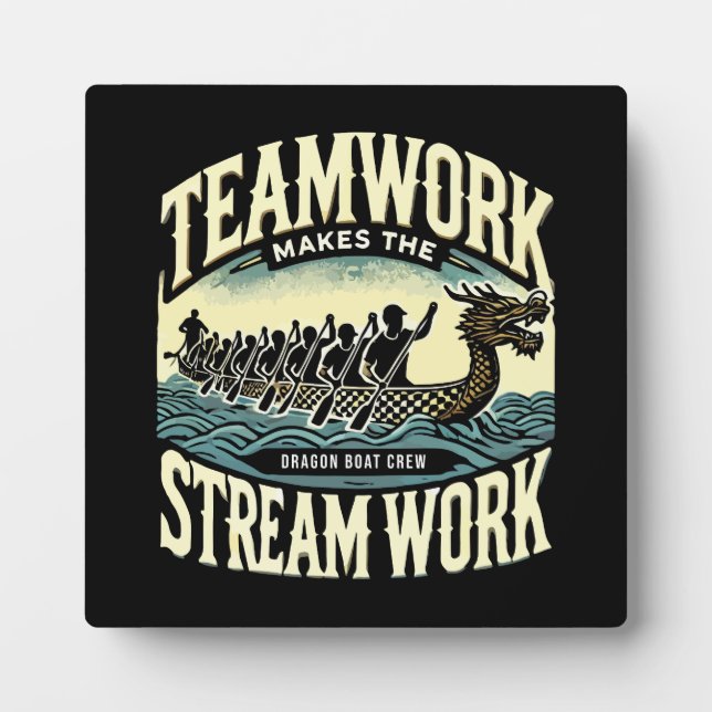 Teamwork macht den Stream funktionieren, Dragon Bo Fotoplatte (Vorderseite)