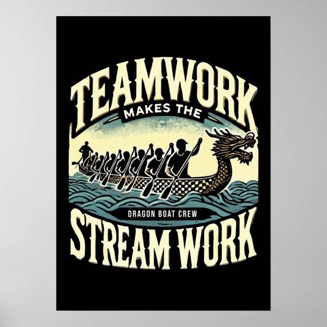 Teamwork macht den Stream funktionieren, Dragon Bo Poster (Vorne)