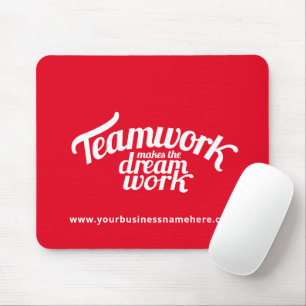 Teamwork macht die Traumwebsite rot Mousepad