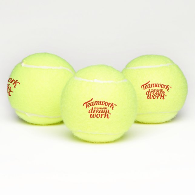 Teamwork macht Traumarbeit Tennisbälle (Multi)