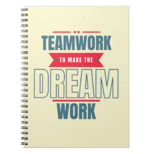 Teamwork Motivierend Büroartikel Notizblock