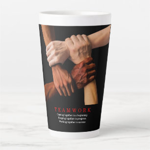 Teamwork Motivierend Inspiration Zitat Milchtasse