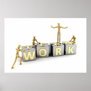Teamwork Motivierend Poster