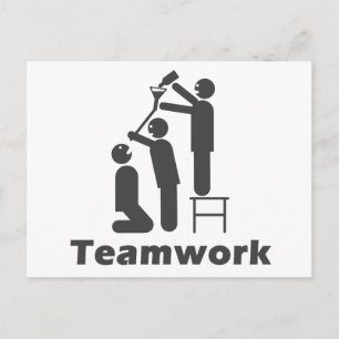 Teamwork - Motivierend Ware Postkarte