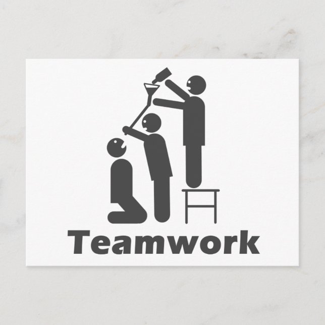 Teamwork - Motivierend Ware Postkarte (Vorderseite)