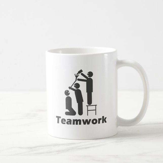 Teamwork - motivierend Waren Kaffeetasse (Rechts)