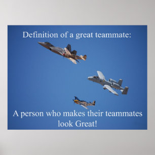 Teamwork-Plakat Poster