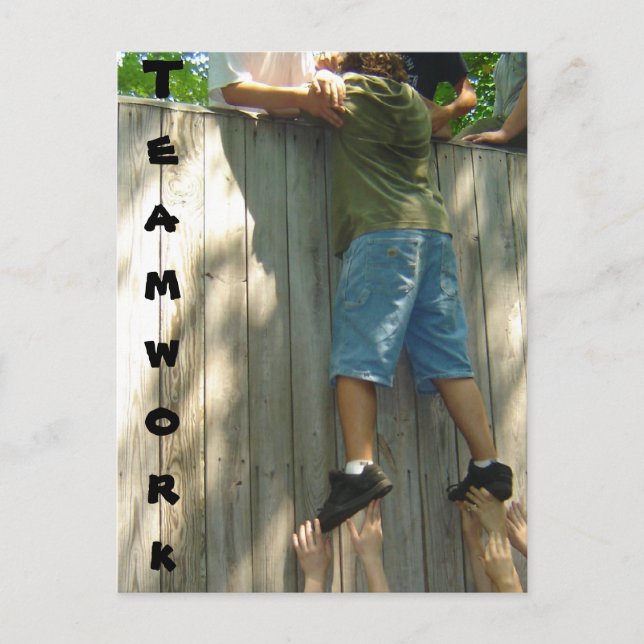 Teamwork Postkarte (Vorderseite)