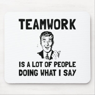 Teamwork sagen mousepad