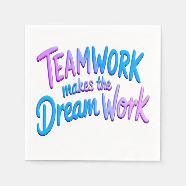 Teamwork Serviette (Vorderseite)