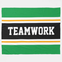 TEAMWORK Spaß Sportliche Grüne Schwarz-weiße Strei