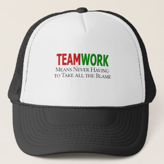 Teamwork Spaß Truckerkappe