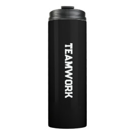 "TEAMWORK" Wasserflasche Thermosbecher