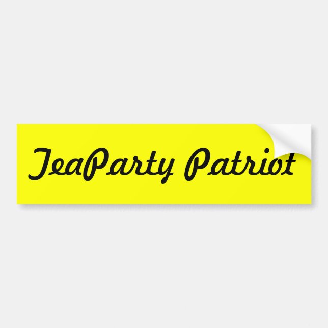 TeaParty Patriot Autoaufkleber (Vorne)