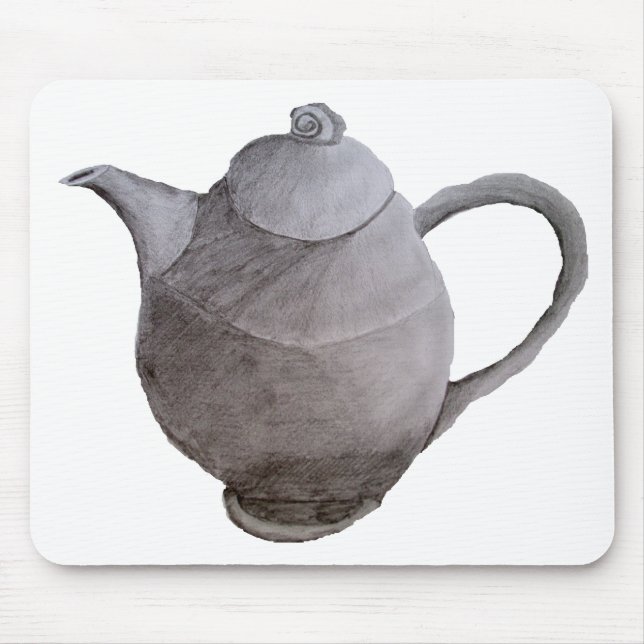 Teapot Art Illustration Mousepad (Vorne)