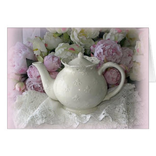 Teapot en porcelaine chic Shabby
