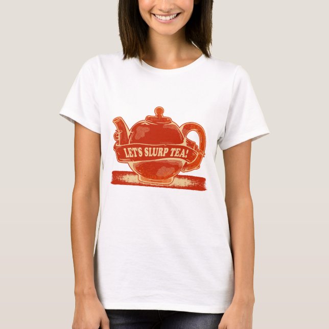 Teapot Funny Drinking Tee (Vorderseite)