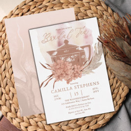 Teapot | Hydrangeas | Pampas Grass Bridal Tee Folieneinladung