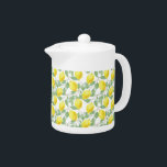 Teapot-Lemons<br><div class="desc">Dieser Teekessel ist weiß mit einem schönen Zitronenprint dargestellt. Kleine Größe angezeigt. Passen Sie dieses Objekt an oder kaufen Sie,  wie es ist.</div>