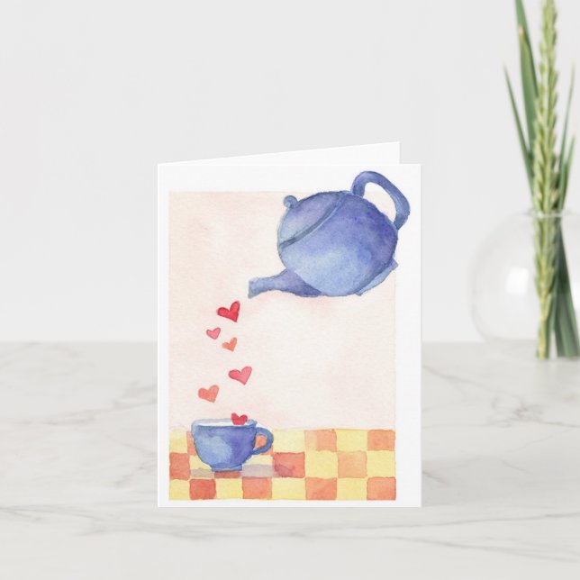 Teapot Love - Carte Note (Devant)
