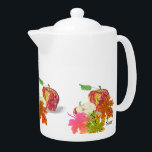 Teapot: Stillleben Äpfel Herbstlehne<br><div class="desc">Computergrafik mit Freehand Zeichnen Adobe Paint & Color Marker noch Leben / Äpfel mit Herbstlehnen</div>
