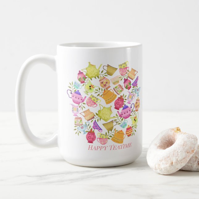 Teapots et tasses (Avec donut)