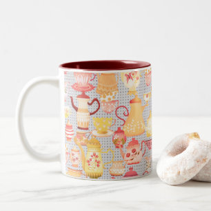 Teapots und Cups Grau Zweifarbige Tasse