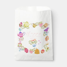 Teapots und Cups zum Geburtstag Geschenktütchen
