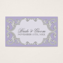 Tear Drop Lace, Lavender - Wedding Favor Gift Tags
