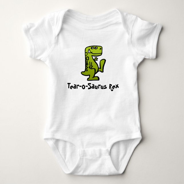Tear-o-Saurus Rex Charm Baby Strampler (Vorderseite)