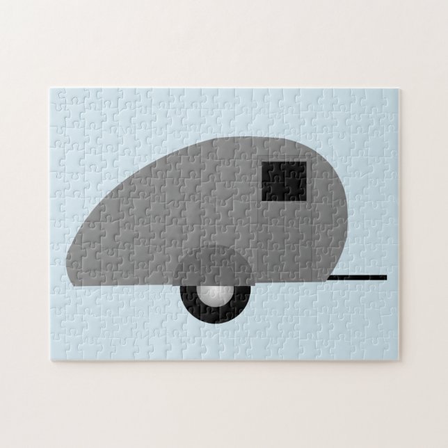 TEARDROP CAMPER TRAILER JIGSAW PUZZLE (Horizontal)