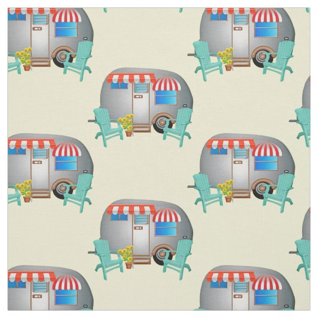 Teardrop Caravan Camper Thunder_Cove Stoff (Muster)