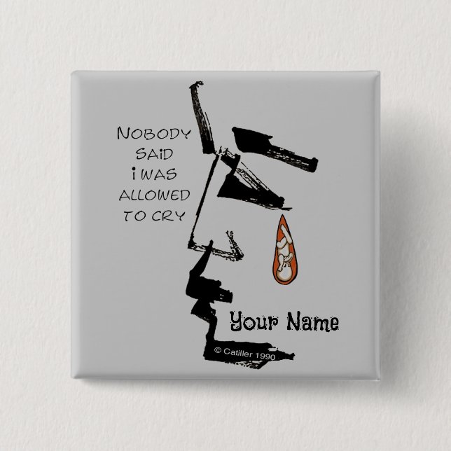 Teardrop Verlust des Baby-Buttons Button (Vorderseite)