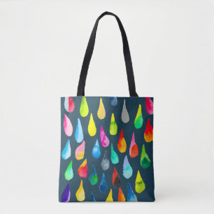 Teardrops Aquarell farbenfroh whimsical Tasche
