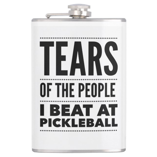 TEARS DER MENSCHEN, DIE ICH IN PICKLEBALL BEFINDE FLACHMANN (Vorderseite)
