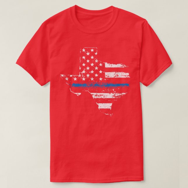 Teas Back the Blue Support Thin Blue Line II T-Shirt (Design vorne)