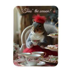 "Teas" die Saison Einladung Magnet