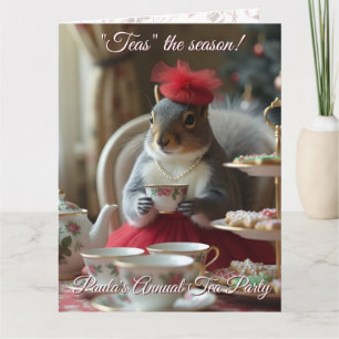 "Teas" zur Saison Einladung