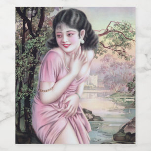 Tease in Stream Oasis von Shanghai China Girl Weinetikett