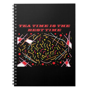 Teatime ist der beste Time Art Design Taschenordne Notizblock
