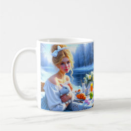 - Teatime mit Alice und ihrem Kaninchen Kaffeetasse