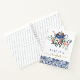 Teatime Rezepte Familienkochveranstalter Notizbuch